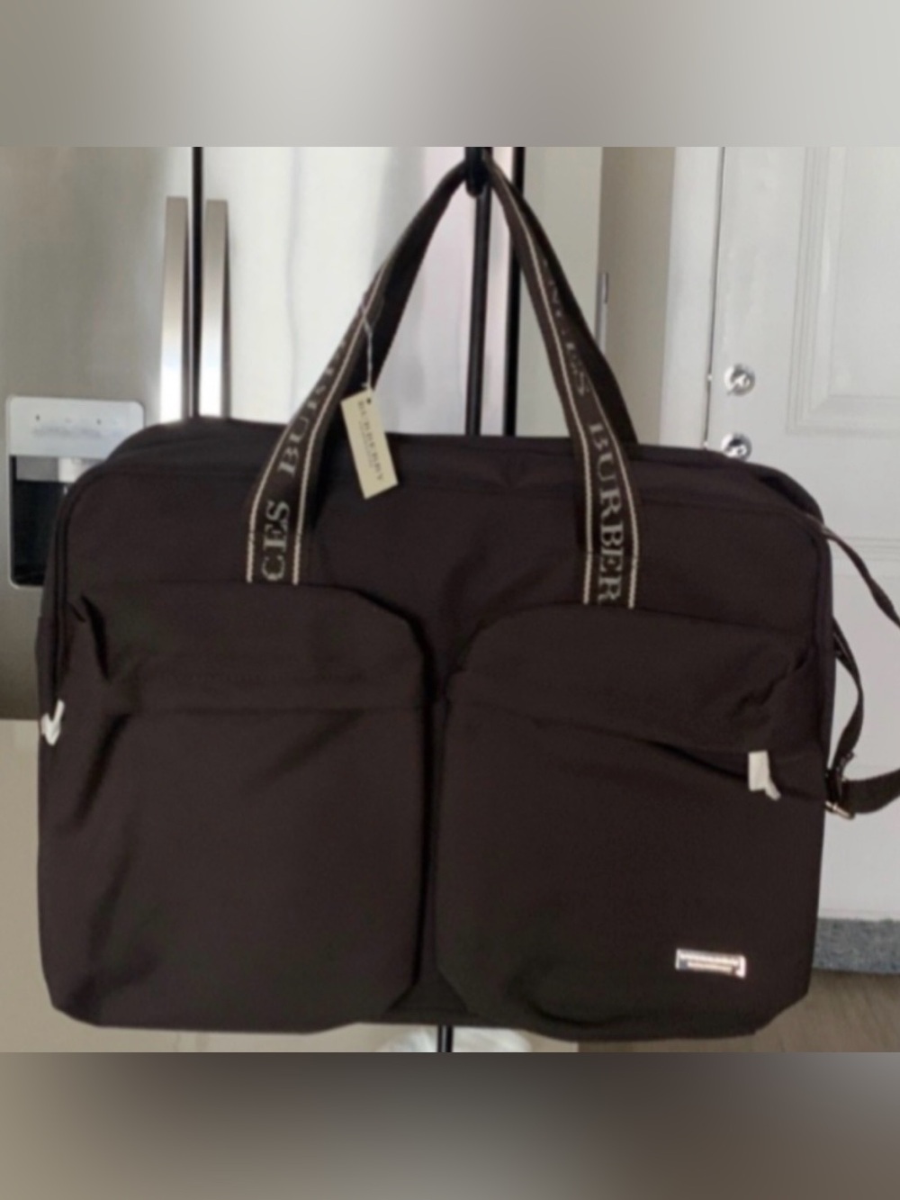 Burberry Travel, Gym, Book Bag, Brown Tote Promotional Item NWT